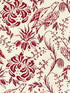 Folk Embroidery wallpaper in crimson off white color - pattern number WP30014 - by Mind the Gap in the Transylvanian Roots collection