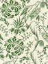 Folk Embroidery wallpaper in fern green off white color - pattern number WP30015 - by Mind the Gap in the Transylvanian Roots collection