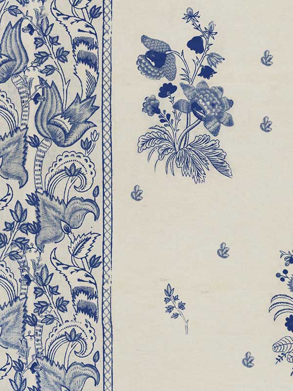 Korond Floral wallpaper in indigo taupe color - pattern number WP30024 - by Mind the Gap in the Transylvanian Roots collection