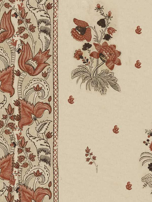 Korond Floral wallpaper in leather taupe color - pattern number WP30025 - by Mind the Gap in the Transylvanian Roots collection