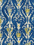 Zakynthos fabric in taupe yellow indigo color - pattern number WP20569 - by Mind the Gap in the Sundance Villa collection