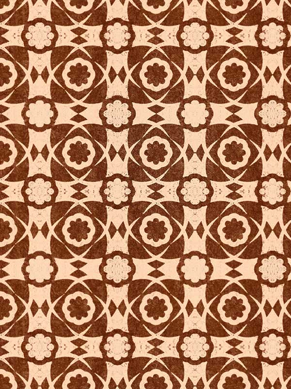 Aegean Tiles wallpaper in leather color - pattern number WP30054 - by Mind the Gap in the Sundance Villa collection