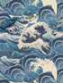 Sea Waves fabric in light blue color - pattern number WP30060 - by Mind the Gap in the Sundance Villa collection