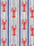 Mediterranean Lobsters fabric in white color - pattern number WP30065 - by Mind the Gap in the Sundance Villa collection