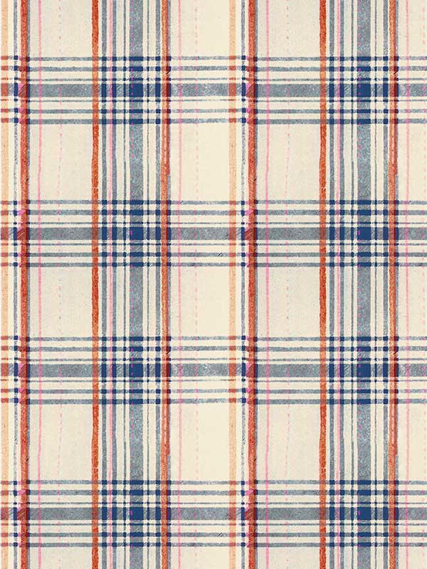Seaport Plaid fabric in cream color - pattern number WP30068 - by Mind the Gap in the Sundance Villa collection