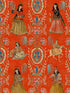 Maghrebian Folktale fabric in rose taupe yellow blue black color - pattern number WP20746 - by Mind the Gap in the Tales of Maghreb collection