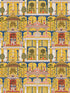 Majorelle Garden wallpaper in yellow blue pink green color - pattern number WP20749 - by Mind the Gap in the Tales of Maghreb collection