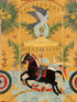 Yennayer fabric in amber yellow blue black green color - pattern number WP20752 - by Mind the Gap in the Tales of Maghreb collection