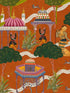 Maghreb fabric in orange green pink white color - pattern number WP20761 - by Mind the Gap in the Tales of Maghreb collection