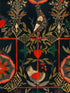 The Bird fabric in house black color - pattern number WP20677 - by Mind the Gap in the Tyrol collection
