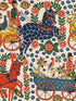 Fasnacht fabric in taupe red blue green color - pattern number WP20680 - by Mind the Gap in the Tyrol collection