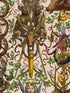 The Ganghofer Hunt fabric in taupe brown red green gold color - pattern number WP20690 - by Mind the Gap in the Tyrol collection