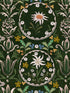 Edelweiss fabric in cypress green color - pattern number WP20695 - by Mind the Gap in the Tyrol collection