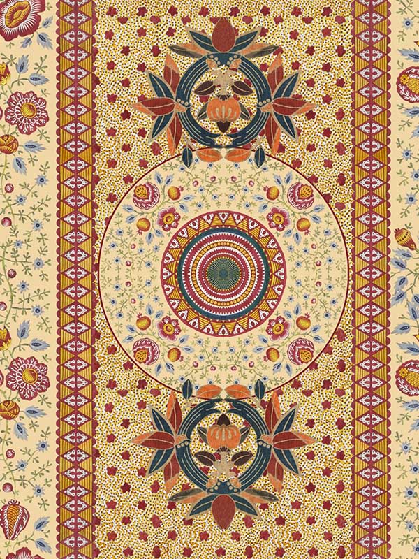 Erbstuck fabric in taupe color - pattern number WP20701 - by Mind the Gap in the Tyrol collection