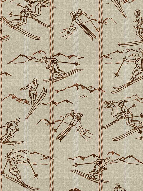 Ischgl wallpaper in taupe color - pattern number WP30133 - by Mind the Gap in the Tyrol collection