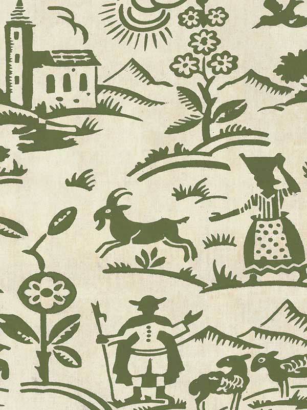 Brixen wallpaper in green color - pattern number WP30138 - by Mind the Gap in the Tyrol collection