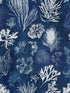 Algae fabric in navy blue color - pattern number WP20297 - by Mind the Gap in the Wallpaper Collectables collection