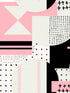 Simple Things wallpaper in grey pink black color - pattern number WP20334 - by Mind the Gap in the Wallpaper Collectables collection
