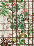 Japanese Garden wallpaper in green red taupe color - pattern number WP20342 - by Mind the Gap in the Wallpaper Collectables collection