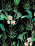 Palm Springs wallpaper in anthracite green white black color - pattern number WP20360 - by Mind the Gap in the Wallpaper Collectables collection