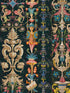 Miniatures fabric in green blue taupe black color - pattern number WP20374 - by Mind the Gap in the Wallpaper Collectables collection