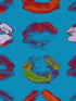Neon Kiss wallpaper in blue color - pattern number WP20379 - by Mind the Gap in the Wallpaper Collectables collection