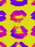 Neon Kiss wallpaper in yellow purple pink color - pattern number WP20381 - by Mind the Gap in the Wallpaper Collectables collection