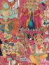 Nirvana fabric in pink yellow blue green color - pattern number WP20382 - by Mind the Gap in the Wallpaper Collectables collection