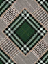 Checkered Patchwork fabric in british green color - pattern number WP20389 - by Mind the Gap in the Wallpaper Collectables collection