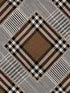 Checkered Patchwork fabric in mid brown color - pattern number WP20390 - by Mind the Gap in the Wallpaper Collectables collection
