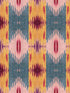 Patola wallpaper in red blue yellow color - pattern number WP20400 - by Mind the Gap in the Wallpaper Collectables collection