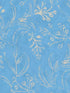 Wallflower wallpaper in sky color - pattern number WP20820 - by Mind the Gap in the Minnie Kemp X collection