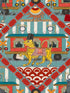 Gare Du Nord wallpaper in aquamarine color - pattern number WP20772 - by Mind the Gap in the Orient Express collection