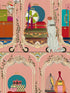 Fancy Trip wallpaper in dusty pink color - pattern number WP20777 - by Mind the Gap in the Orient Express collection