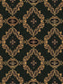 The Bar Tapestry fabric in dark black gold color - pattern number WP30179 - by Mind the Gap in the Orient Express collection