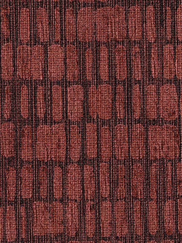 Stitched Sashiko wallpaper in persimmon leaf color - pattern number SK2108 - by Koroseal in the Prosper Collection collection