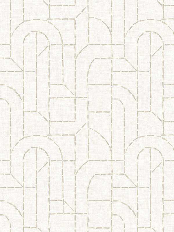 Integrity Arched Outlines fabric in dove color - pattern number 4146-27221 - by A Street Prints in the Harmony collection