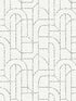 Integrity Arched Outlines fabric in grey color - pattern number 4146-27223 - by A Street Prints in the Harmony collection