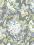 Valdivian Floral fabric in aqua color - pattern number 4146-27227 - by A Street Prints in the Harmony collection