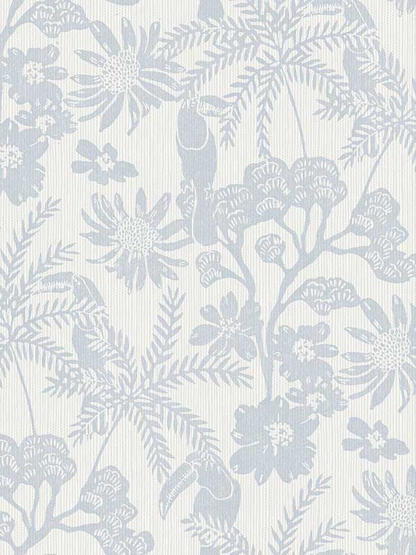 Jacaranda Tropical Trail wallpaper in light blue color - pattern number 4146-27245 - by A Street Prints in the Harmony collection