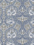 African Marigold Floral wallpaper in blue color - pattern number 4153-82024 - by A Street Prints in the Hidden Treasures Volume 1 collection