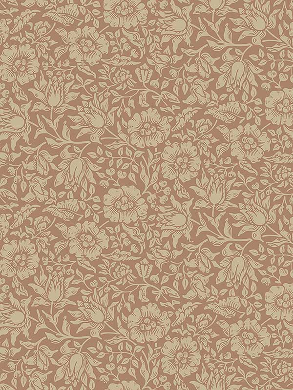 Mallow Floral Vine wallpaper in rose color - pattern number 4153-82040 - by A Street Prints in the Hidden Treasures Volume 1 collection