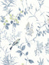 Imperial Garden Botanical fabric in blueberry color - pattern number 4134-26990 - by Chesapeake in the Wildflower collection