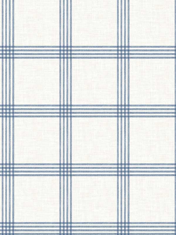 Twain Plaid fabric in denim color - pattern number 4134-26993 - by Chesapeake in the Wildflower collection