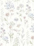 Bergamot Wildflower fabric in lavender color - pattern number 4134-72504 - by Chesapeake in the Wildflower collection