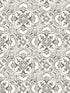 Marjoram Floral Tile fabric in black color - pattern number 4134-72512 - by Chesapeake in the Wildflower collection