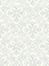 Marjoram Floral Tile fabric in light blue color - pattern number 4134-72516 - by Chesapeake in the Wildflower collection