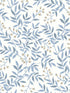 Senna Budding Vines wallpaper in blue color - pattern number 4134-72521 - by Chesapeake in the Wildflower collection