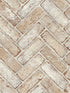 Canelle Brick Herring wallpaper in rust color - pattern number 4134-72530 - by Chesapeake in the Wildflower collection