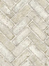 Canelle Brick Herring wallpaper in taupe color - pattern number 4134-72534 - by Chesapeake in the Wildflower collection